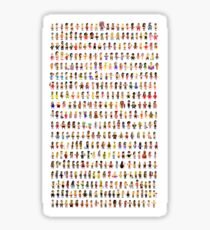 WWE Superstar Cartoon Print Sticker