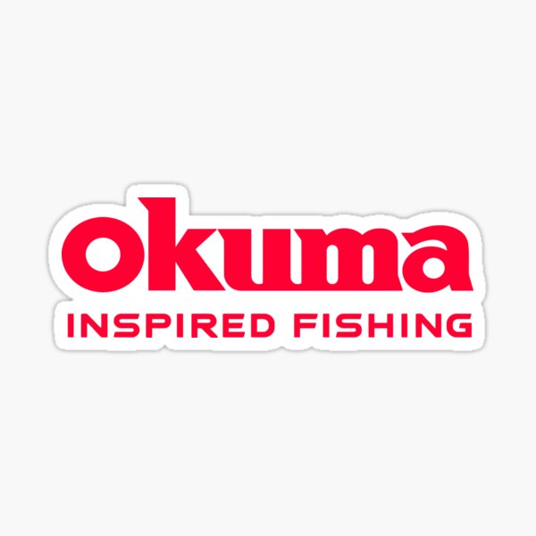 okuma fishing red back Sticker for Sale by sultanmelimpah
