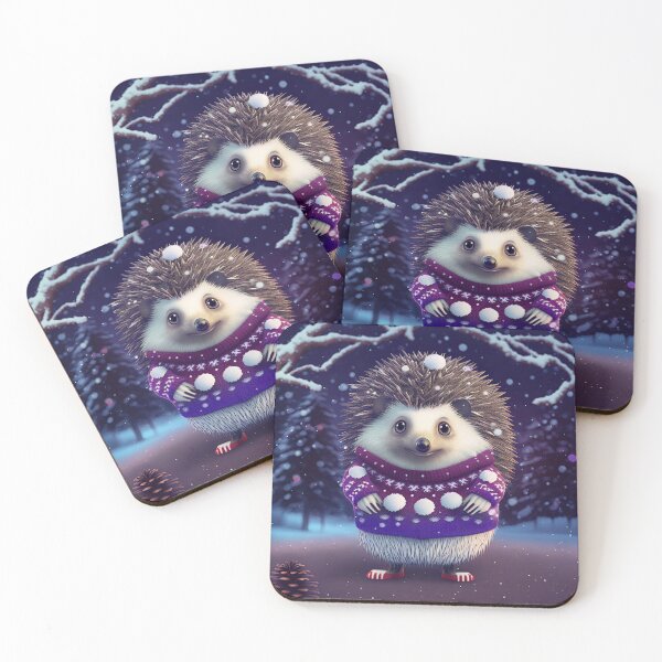 Item preview, Cute Christmas Hedgehog designed and sold by art8085.