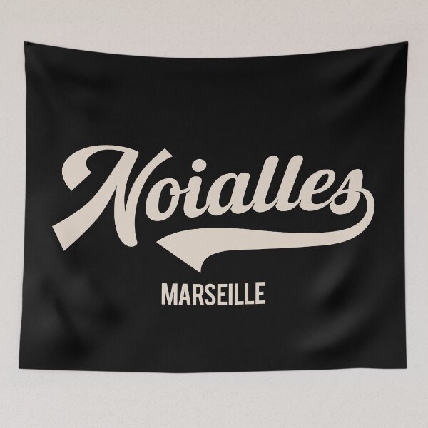 Item preview, Marseille Noailles, Marseille Noailles lettering, Noailles logo designed and sold by Boogosh.