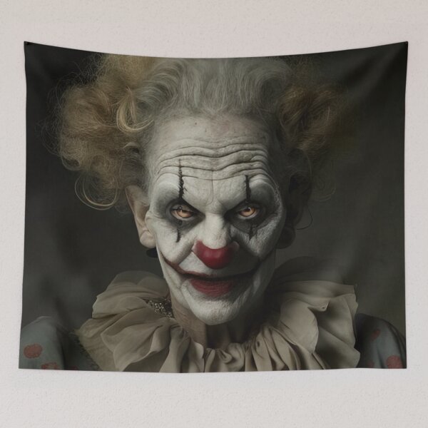 Item preview, Portrait of an evil clown designed and sold by RK - Shop.