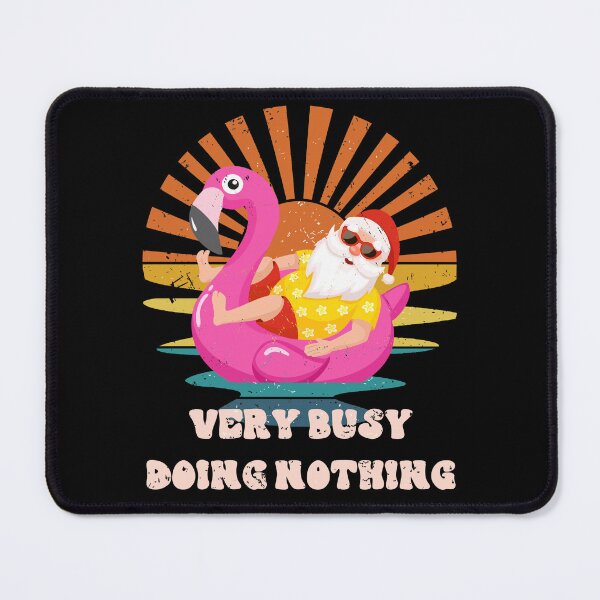 Item preview, Very Busy Doing Nothing Funny Christmas Design Santa Relaxing Floatie designed and sold by RockBeeDesigns.