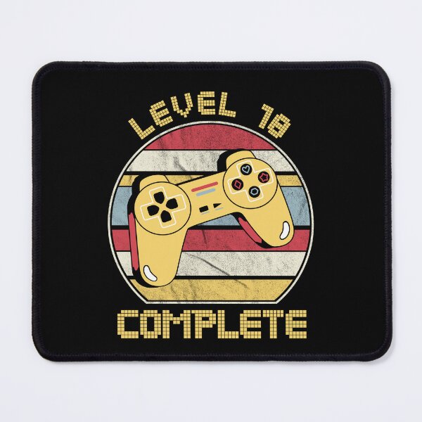 Item preview,  Level 18 complete, video gamers ,18th anniversary, 18th birthday, funny gaming pun,celebration, vintage,70's palette, retro controller,  designed and sold by allycat57.