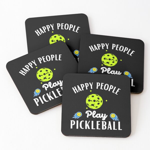 Artikelvorschau, Glückliche Menschen spielen Pickleball – lustiges Sprichwort entworfen und verkauft von BopleDesigns.