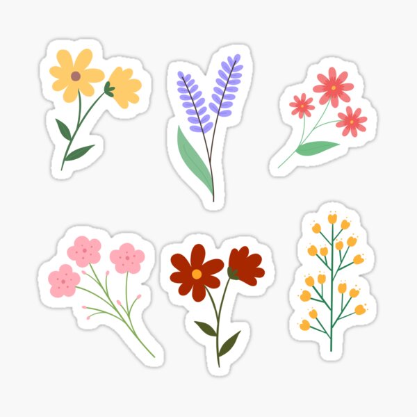 Flower pot, tiny planter, kiss cut, cute little stickers  Sticker