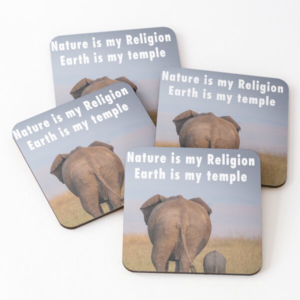 Item preview, Nature is my religion The earth is my temple designed and sold by Ingo Gerlach.