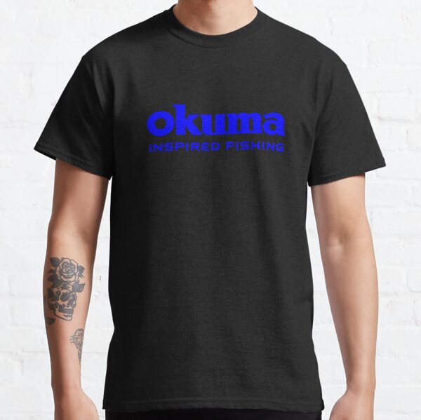 New Shirt OKUMA Fishing men's logo T-shirt USA Size S-5XL 