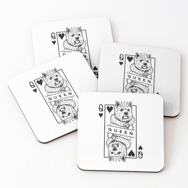 Item preview, West Highland White Terrier Queen Of Hearts Dog Pop Art designed and sold by GrandeDuc.