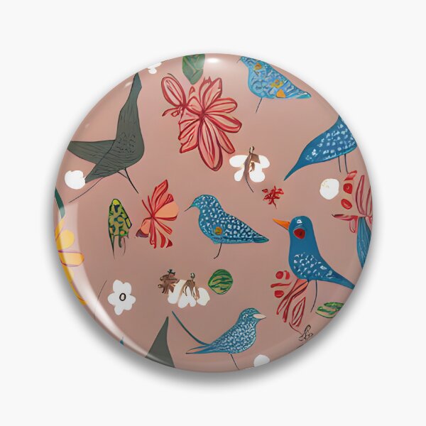 Item preview, bird flower patter watercolor #1 designed and sold by supeart.