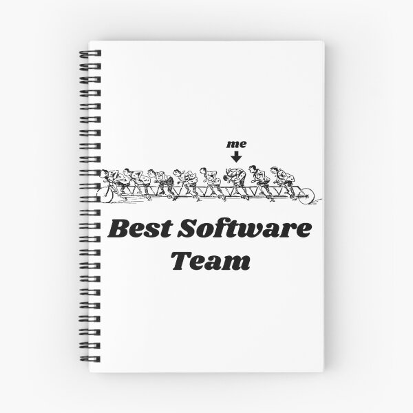 Item preview, 'Best Software Team' Tandem Bicycle Design - Retro Illustration Design for T-shirts, mugs, phone cases and other accessories designed and sold by Ridiculam Toga.