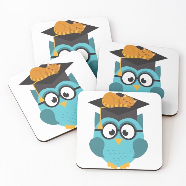 Item preview, Owl PhD Cat Sleepy designed and sold by seriyusink69.