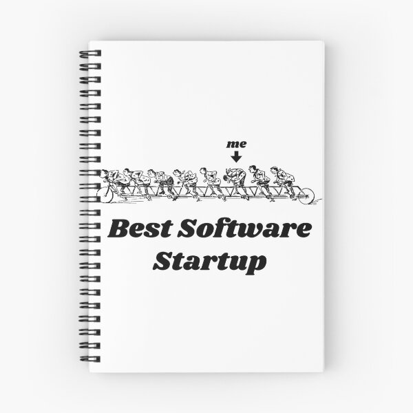 Artikelvorschau, Tandem-Fahrraddesign „Bestes Software-Startup“ – Retro-Illustrationsdesign für T-Shirts, Tassen, Handyhüllen und andere Accessoires entworfen und verkauft von Ridiculam Toga.