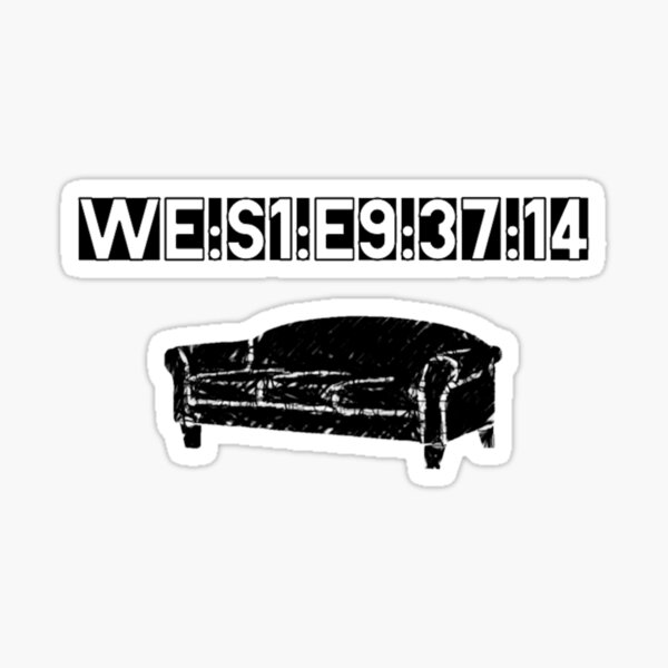 WE:S1:E9:37:14 Sticker