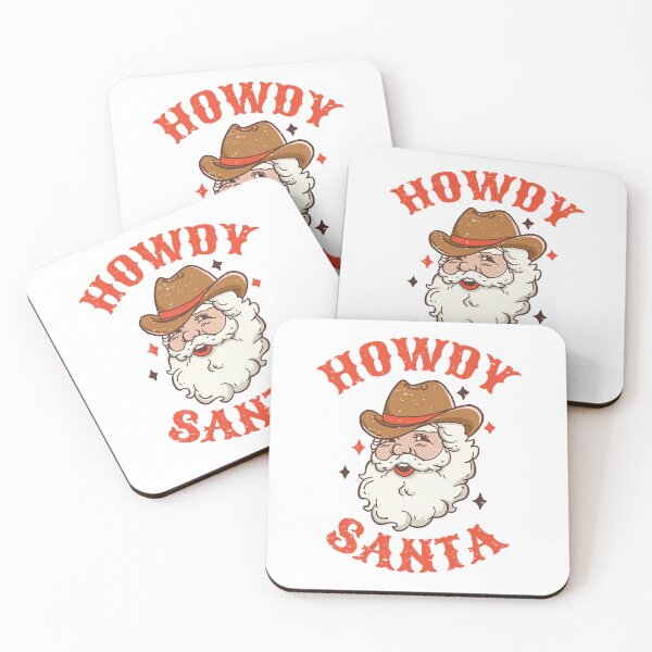 Item preview, Howdy Santa Claus Vintage Country Christmas  designed and sold by The Junto Shop.