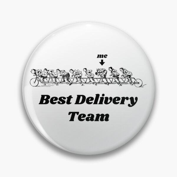 Item preview, 'Best Delivery Team' Tandem Bicycle Design - Retro Illustration Design for T-shirts, mugs, phone cases and other accessories designed and sold by Ridiculam Toga.