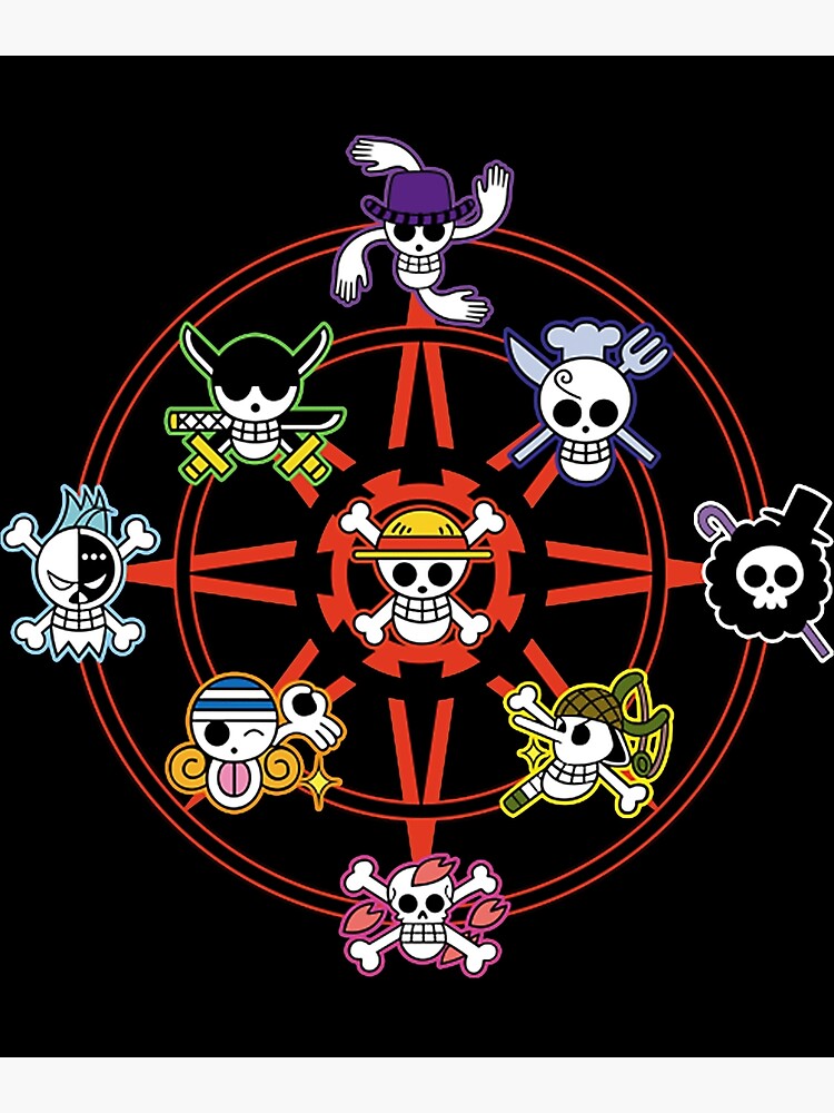 Les drapeaux  One piece logo, One piece crew, Pirate symbols