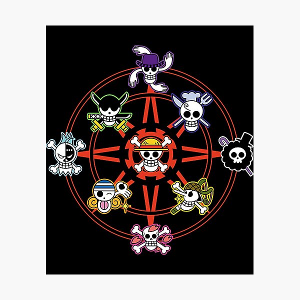 All Straw Hat Pirates Crew Logo Photographic Print for Sale by  ruthiea8hxsara