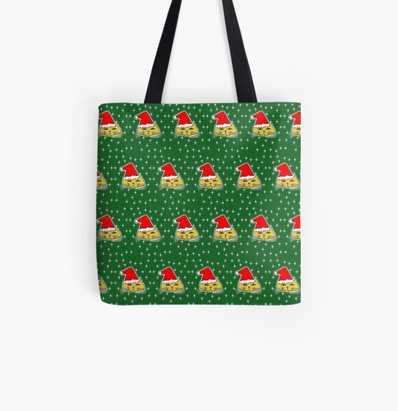 Christmas Santa Cat All Over Print Tote Bag