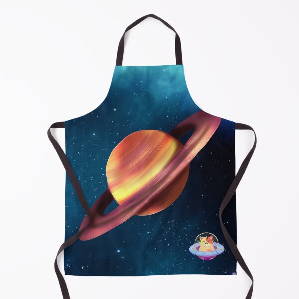 Item preview, Planet Saturn With SpaceCat In UFO designed and sold by seriyusink69.