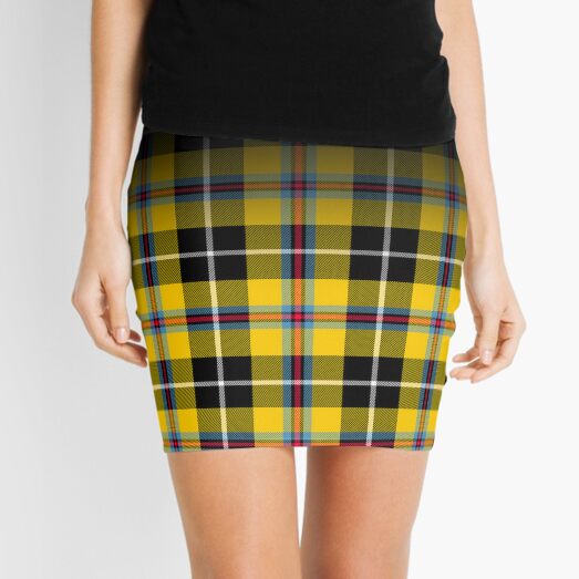 Checkered pencil skirt yellow best sale