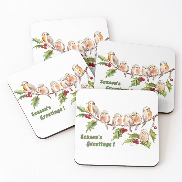 Item preview, Season's Greetings!  7 Little Birds designed and sold by Maree Clarkson .
