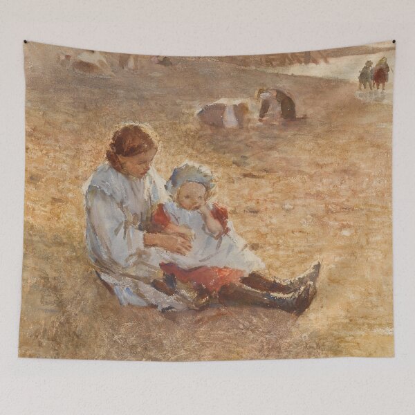 Item preview, Children on a Beach, Sennen, Cornwall by Dame Laura Knight designed and sold by RickE.