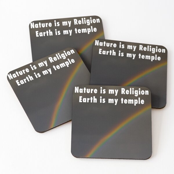 Item preview, Nature is my religion The earth is my temple designed and sold by Ingo Gerlach.