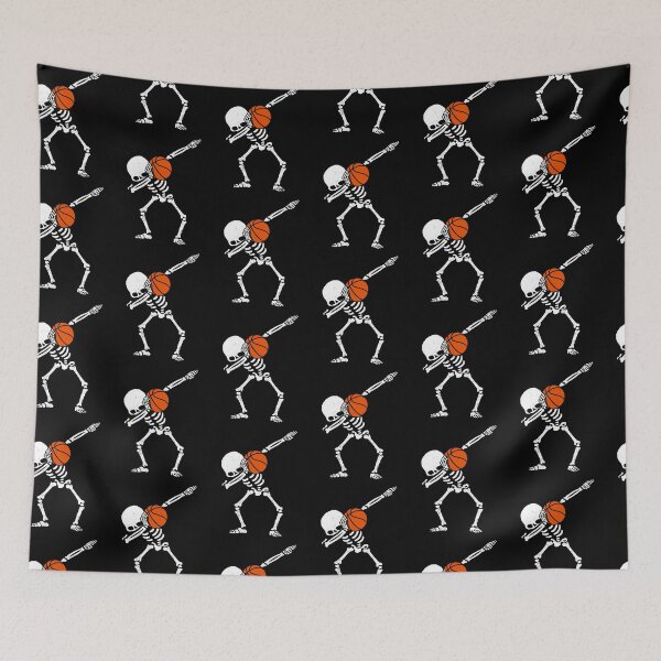 Item preview, Halloween Dabbing Skeleton BASKETBALL T-Shirt Skeleton Dab designed and sold by vomaria.