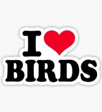 I love Birds Sticker