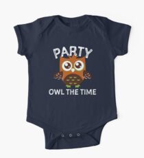 Party Owl The Time One Piece - Short Sleeve