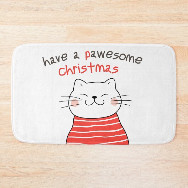 Item preview, Pawseome Christmas. Cat in a sweater. designed and sold by trendingatees.