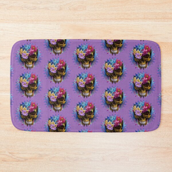 Item preview, Purple Bones And Botany Skull Background designed and sold by TjsDesignsnMore.