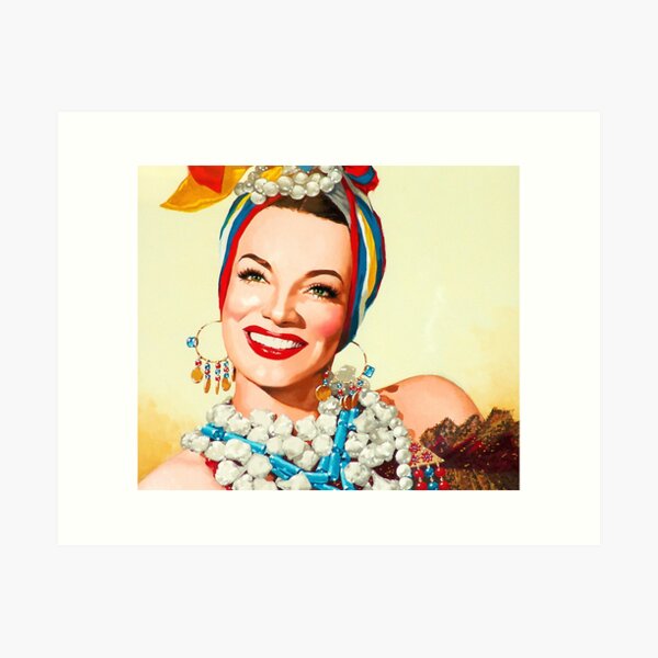 Aperçu de l'œuvre Peinture de Carmen Miranda créée et vendue par BlueVisionInk.