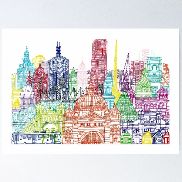 Item preview, Melbourne Towers  designed and sold by cheism.