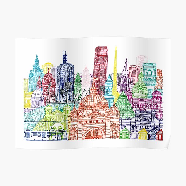 Melbourne Towers Poster