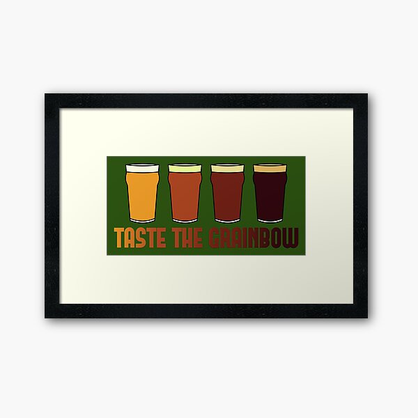 Taste the Grainbow Framed Art Print