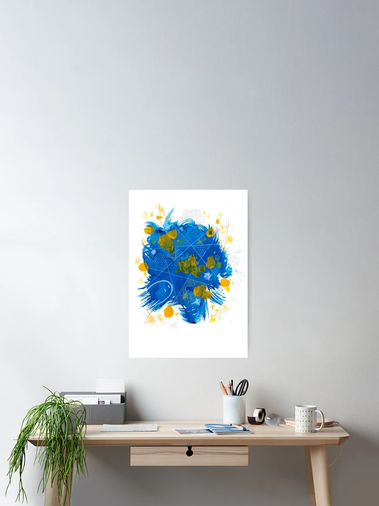 Aperçu 2 sur 3. Poster avec l'œuvre explosion créée et vendue par dashsharon.