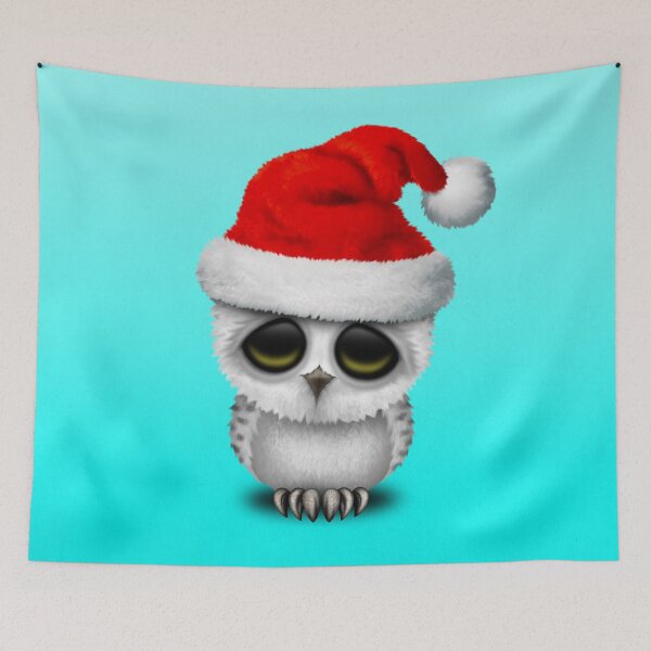 Item preview, Baby Owl Wearing a Santa Hat designed and sold by JeffBartels.