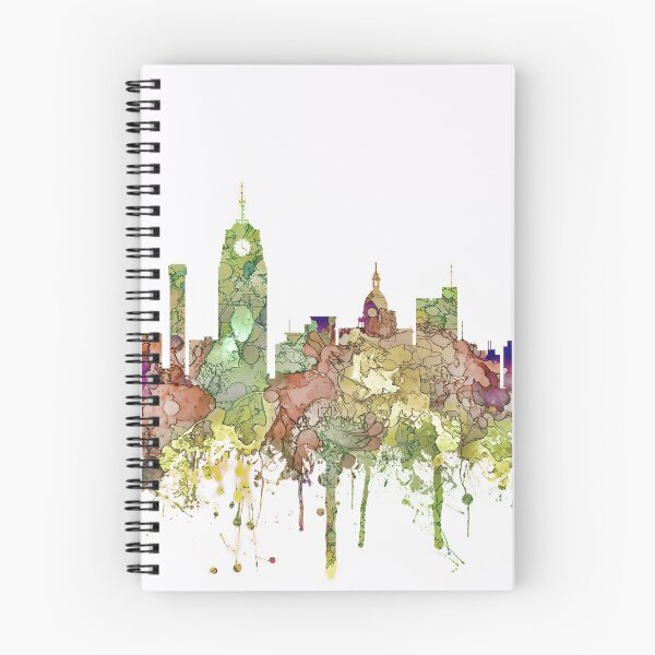 Item preview, Lansing, Michigan Skyline - Faded Glory designed and sold by Marlene Watson-Hall.