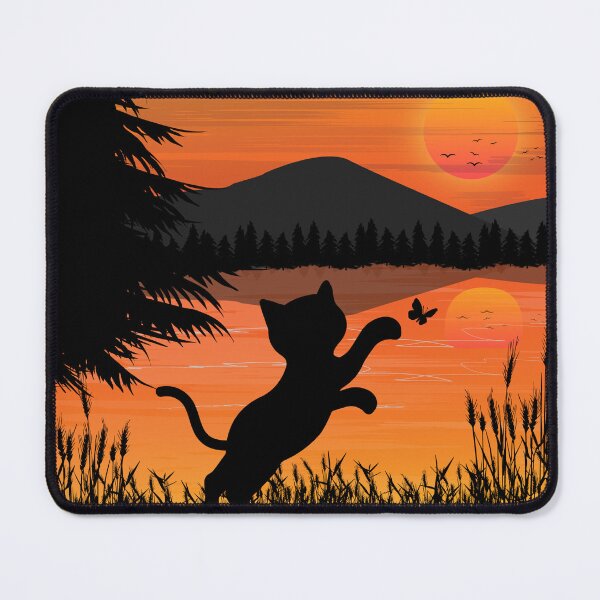 Item preview, Cat Looking At Sunset designed and sold by Sunset Design.