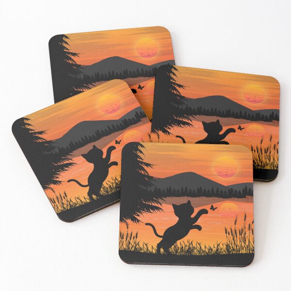 Item preview, Cat Looking At Sunset designed and sold by Sunset Design.