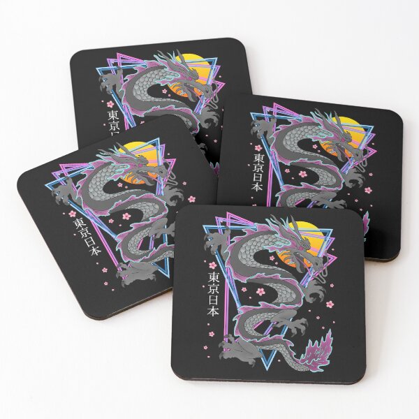 Item preview, Japanese Tokyo Dragon Retro 80s Vaporwave Sakura designed and sold by gogo-jr.
