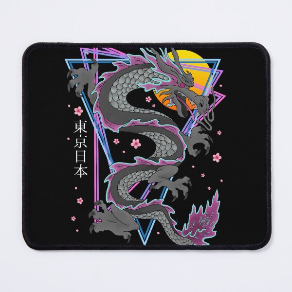 Item preview, Japanese Tokyo Dragon Retro 80s Vaporwave Sakura designed and sold by gogo-jr.