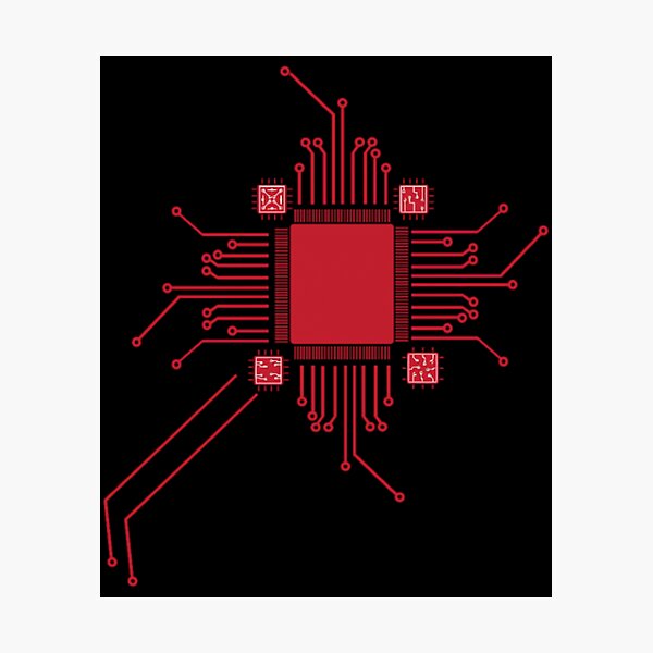 Item preview, Geek CPU Red designed and sold by mhdeilesannp.