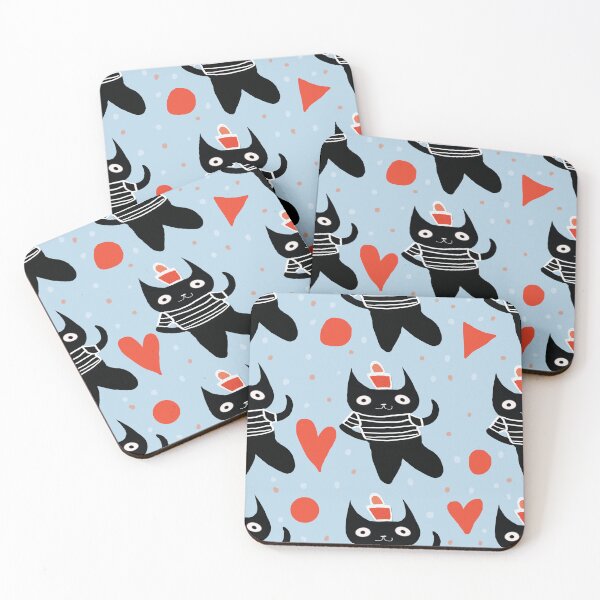 Item preview, cat patterns designed and sold by LaGabyGaArts.