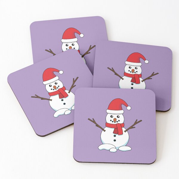 Item preview, Snowman with Red Bonnet and Scarf designed and sold by BirdAtWork.