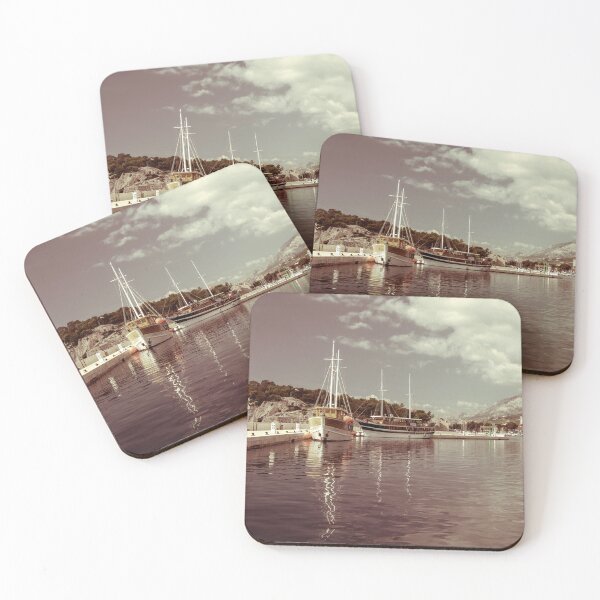Item preview, Makarska boats reflected designed and sold by hawkie.