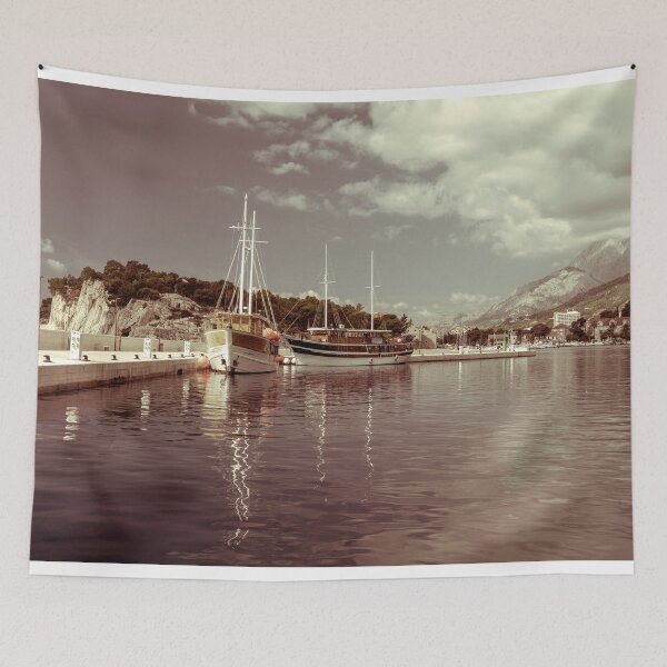 Item preview, Makarska boats reflected designed and sold by hawkie.