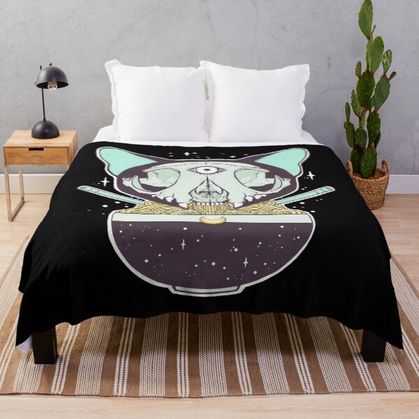 Item preview, Cat Skull Ramen Noodles Anime Artwork  designed and sold by anozieqaqaac.