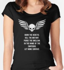Let None Survive Warhammer 40000 Inspired Women's Fitted Scoop T-Shirt